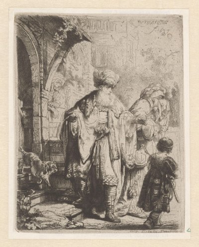 Abraham driver ut Hagar og Ismael av Leopold Flameng