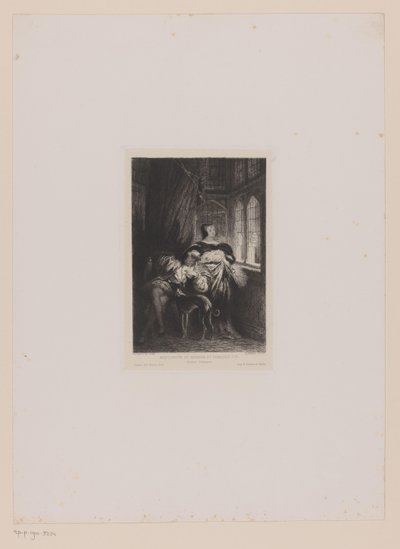 Dobbeltportrett av Margaret av Valois og Frans I av Frankrike Marguerite de Navarre et François Ier (tittel på objekt) av Leopold Flameng