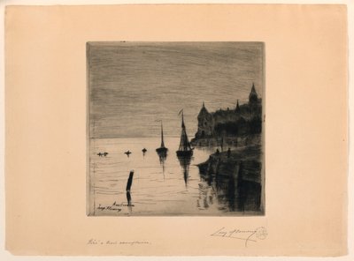 Utsikt over Amsterdam av Leopold Flameng