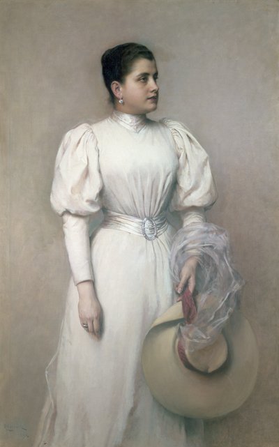 Marie Renard, operasanger med Hof-operaen og kona til Kinsky, 1893 av Leopold Horovitz