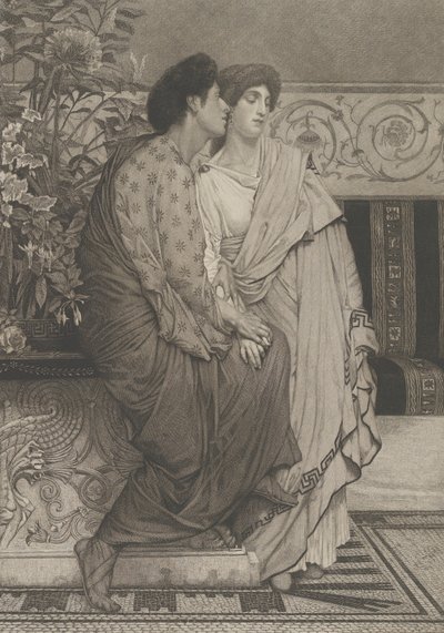 The First Whisper of Love, 1876. av Leopold Lowenstam