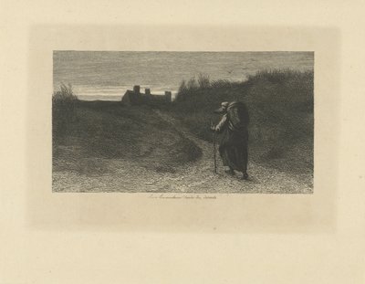 Turgåer i et sanddynelandskap av Leopold Lowenstam