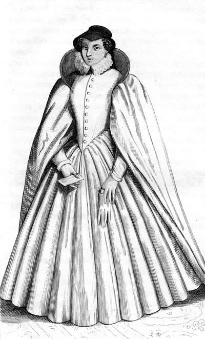 Caterina de Medici, fransk vintage klær XVI århundre Henri rike II, konge av Frankrike av Leopold Massard