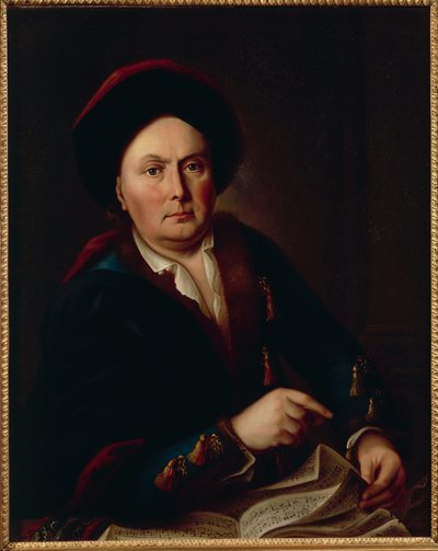 Portrett av Ludwig van Beethoven, Kapellmeister (1712-73), bestefar til komponisten Ludwig Beethoven av Leopold Radoux