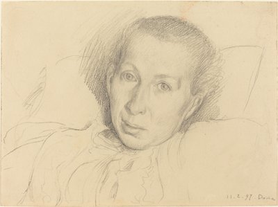 Kunstnerens søster, Marie von Kalckreuth av Leopold von Kalckreuth