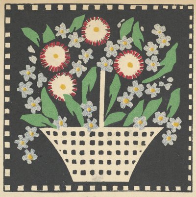 Kurv med blomster, 1907. av Leopoldine Kolbe