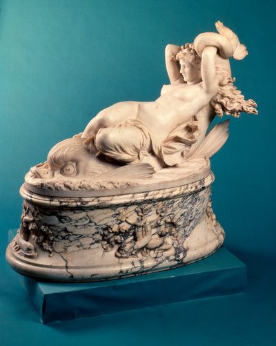 Galatea rir på en delfin, ca. 1880 av Leopoldo Ansiglione