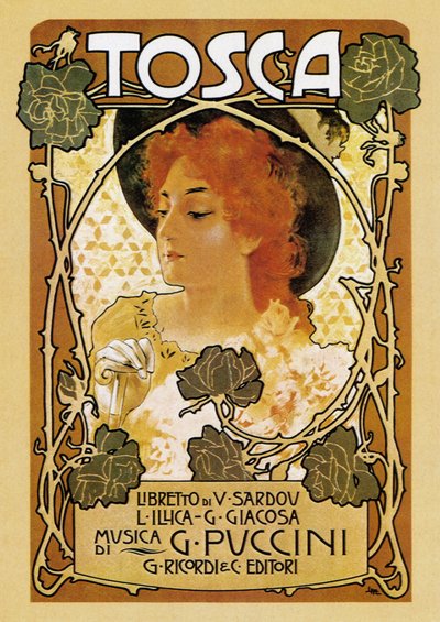 Opera quot;Toscaquot; av Giacomo Puccini av Leopoldo Metlicovitz