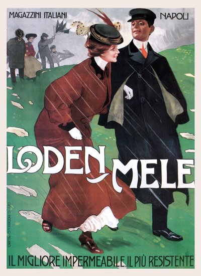 Regntøy fra Mele av Leopoldo Metlicovitz