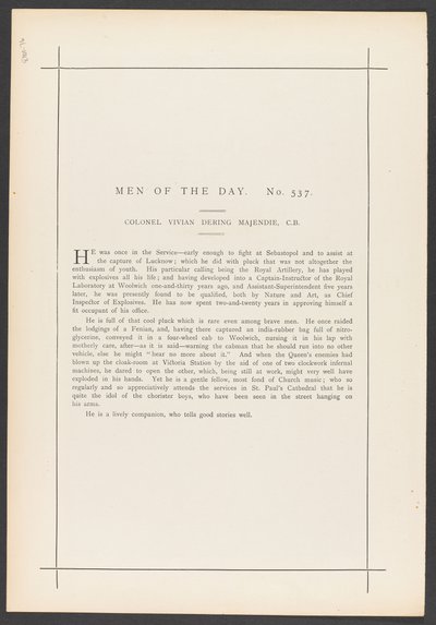 "Eksplosiver" (chromolitho) av Leslie Matthew Ward