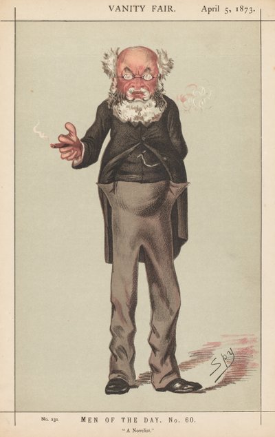 Vanity Fair: Men of the Day, nr. 60, "A Novelist" av Leslie Matthew (Spy) Ward