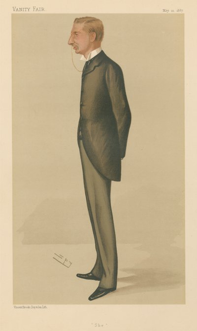 Hun, Henry Rider Haggard (Vanity Fair-serien) av Leslie Matthew Spy Ward