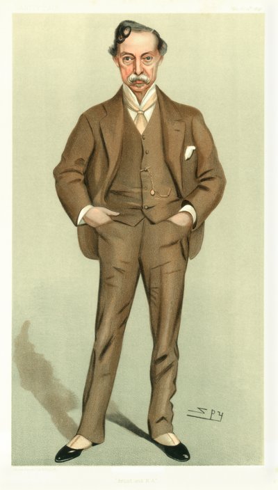 Kunstner og RA, William Quiller Orchardson, skotsk kunstner, 1898. av Leslie Matthew Ward