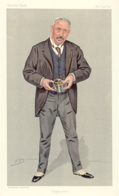 Oberst Vivian Dering Majendie, sjefinspektør for eksplosiver, 1892. av Leslie Matthew Ward