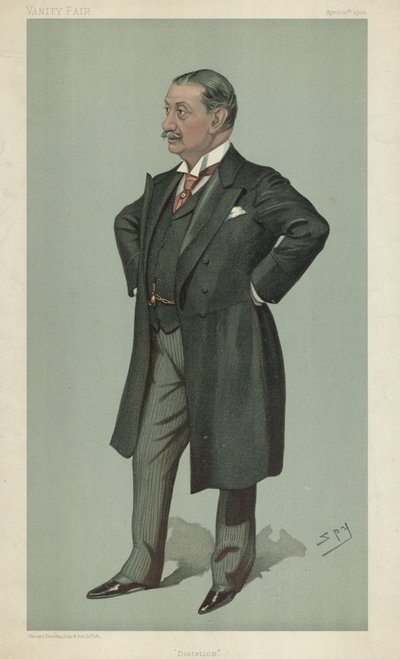 Dr Nathaniel Edward Yorke-Davis, Dietetics, 12. april 1900, Vanity Fair tegneserie av Leslie Matthew Ward