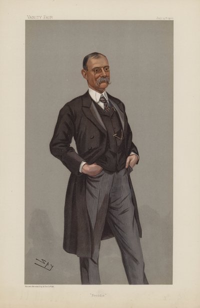 Frederick Treves, Freddie, 19. juli 1900, Vanity Fair tegneserie (chromolitho) av Leslie Matthew Ward