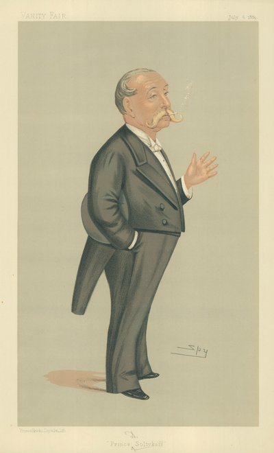 HSH Prince Demtrey Soltykoff, Prince Soltykoff, 6. juli 1889, Vanity Fair tegneserie av Leslie Matthew Ward