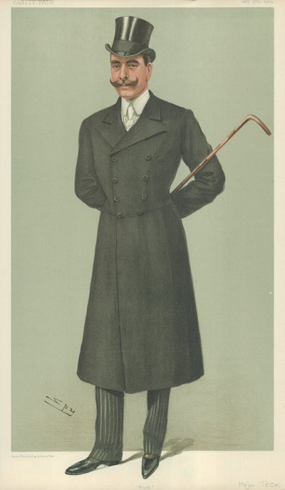HSH The Duke of Teck, Frank, 17. juli 1902, Vanity Fair tegneserie av Leslie Matthew Ward