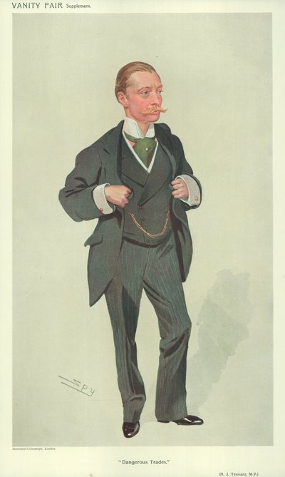 Harold J Tennant, MP, Dangerous Trades, 23. desember 1909, Vanity Fair tegneserie av Leslie Matthew Ward