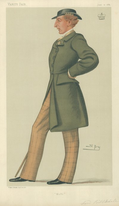 Lord Ribblesdale, Mufti, 11. juni 1881, tegneserie Vanity Fair av Leslie Matthew Ward