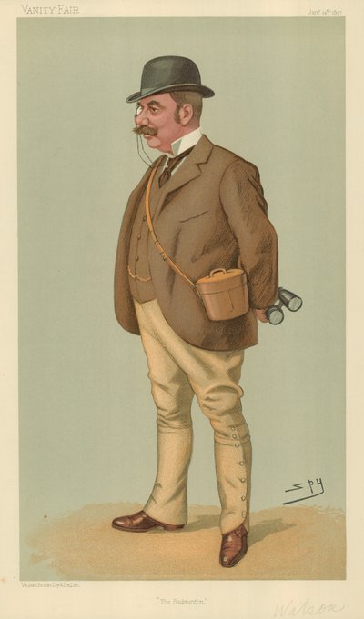 Mr Alfred Edward Thomas Watson, The Badminton, 14. januar 1897, Vanity Fair tegneserie av Leslie Matthew Ward