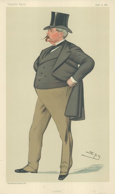 Mr Arthur Loftus Tottenham, Lofty, 15. april 1882, tegneserie Vanity Fair av Leslie Matthew Ward