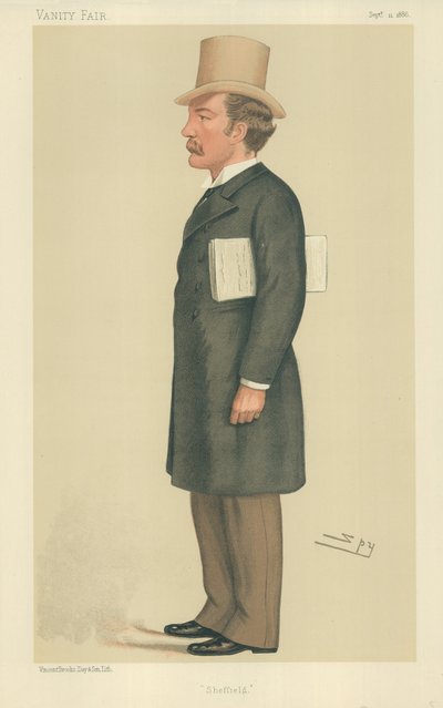 Mr Charles Beilby Stuart-Wortley, Sheffield, 11. september 1886, Vanity Fair tegneserie av Leslie Matthew Ward