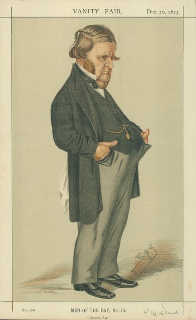 Mr Edward Matthew Ward, Historisk kunst, 20. desember 1873, tegneserie Vanity Fair av Leslie Matthew Ward