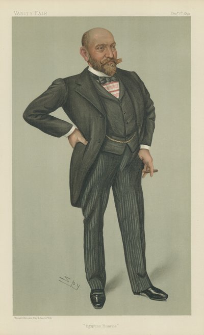 Mr Ernest Cassel (farge litho) av Leslie Matthew Ward