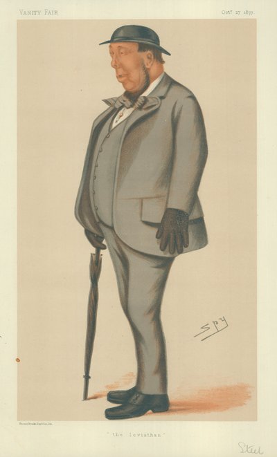 Mr Henry Steel, the Leviathan, 27. oktober 1877, Vanity Fair tegneserie av Leslie Matthew Ward