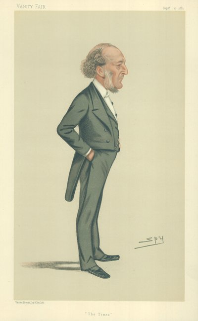 Mr John Walter, The Times, 10. september 1881, tegneserie Vanity Fair av Leslie Matthew Ward