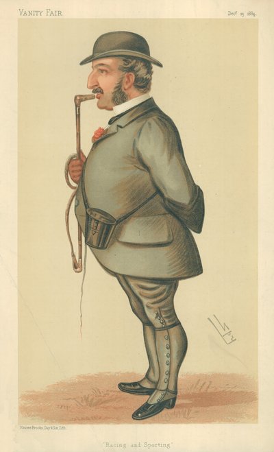 Mr Leopold de Rothschild, Racing and sporting, 13. desember 1884, Vanity Fair tegneserie av Leslie Matthew Ward