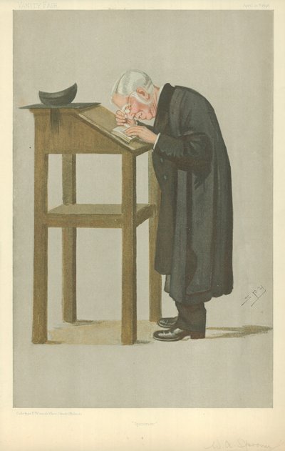 Mr WA Spooner, Spooner, 21. april 1898, tegneserie Vanity Fair av Leslie Matthew Ward