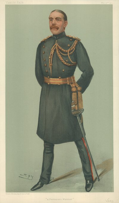 Mr William Dudley Ward, A permanent warrior, 30. mai 1901, Vanity Fair tegneserie av Leslie Matthew Ward