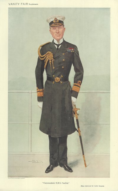 Kontreadmiral Sir Colin Keppel av Leslie Matthew Ward