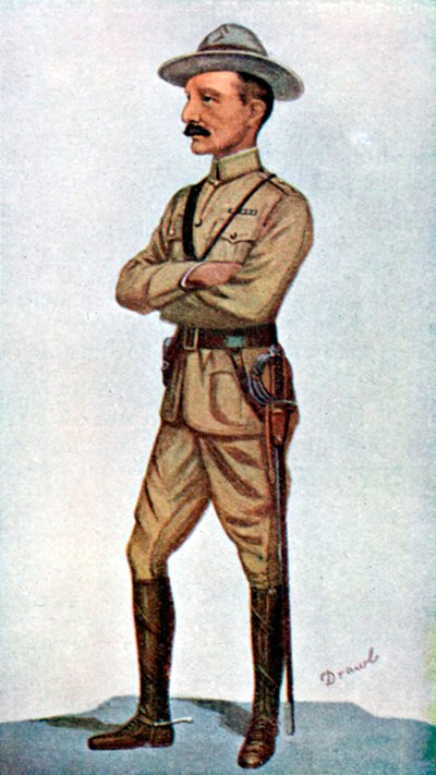Robert Baden-Powell , engelsk soldat, 1900. av Leslie Matthew Ward