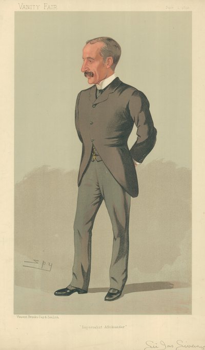 Sir James Sivewright, imperialistisk Afrikander, 1. juni 1893, tegneserie Vanity Fair av Leslie Matthew Ward