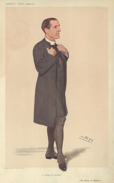The Bishop of Stepney, A Bishop of Decision, 19. april 1906, tegneserie Vanity Fair av Leslie Matthew Ward