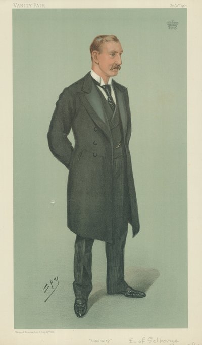 The Earl of Selborne, Admiralty, 3. oktober 1901, Vanity Fair tegneserie av Leslie Matthew Ward