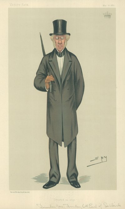 Jarlen av Selkirk, opprettet i 1646, 20. mai 1882, tegneserie Vanity Fair av Leslie Matthew Ward
