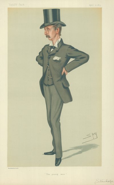The Hon Edward Stanhope MP, The young man, 12. april 1879, Vanity Fair tegneserie av Leslie Matthew Ward