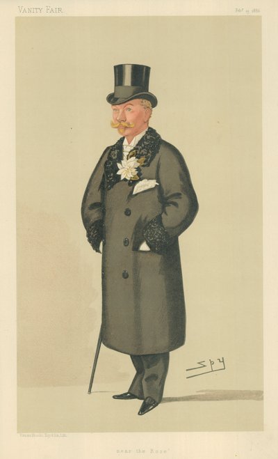 The Hon Harry Tyrwhitt-Wilson, Near the Rose, 13. februar 1886, Vanity Fair tegneserie av Leslie Matthew Ward