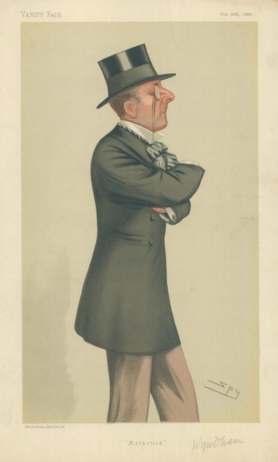 The Hon Percy Scawen Wyndham, Aesthetics, 30. oktober 1880, Vanity Fair tegneserie av Leslie Matthew Ward