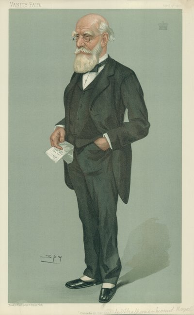 The Lord Strathcona og Mount Royal, Canada i London, 19. april 1900, Vanity Fair tegneserie av Leslie Matthew Ward