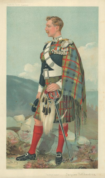 The Marquis of Tullibardine, Scottish Horse, 23. mars 1905, Vanity Fair tegneserie av Leslie Matthew Ward