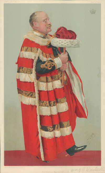 The Marquis of Winchester, The premier Marquess, 3. november 1904, Vanity Fair tegneserie av Leslie Matthew Ward
