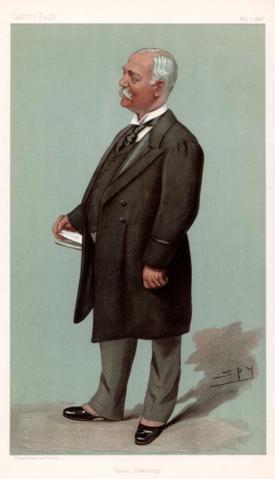 Union Steamship Sir Francis Henry Evans , britisk forretningsmann og politiker, 1896. av Leslie Matthew Ward