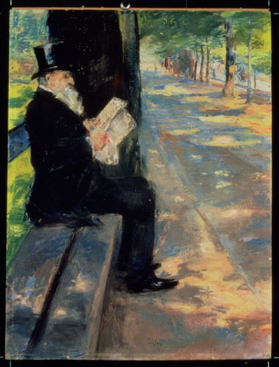 Gentleman in a Zoo, ca. 1900 av Lesser Ury
