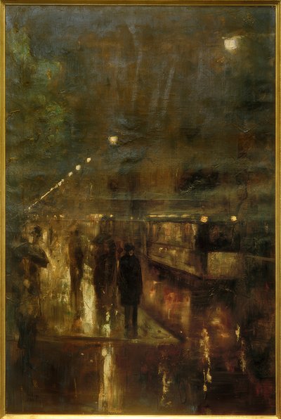 Nocturnal Berlin (Nollendorfplatz) av Lesser Ury