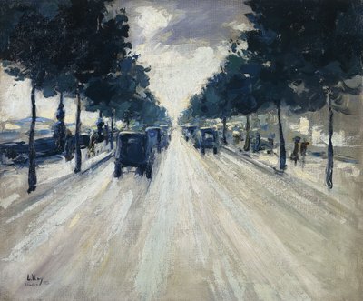 The Embankment, London, 1926 av Lesser Ury
